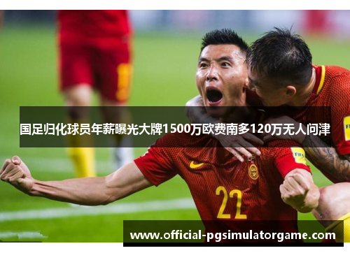 国足归化球员年薪曝光大牌1500万欧费南多120万无人问津