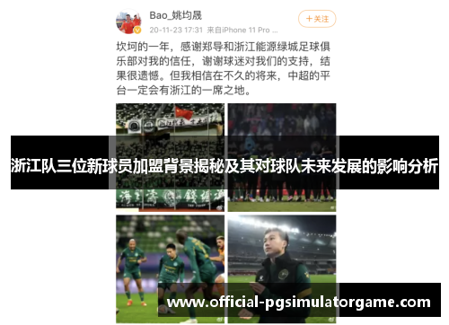 浙江队三位新球员加盟背景揭秘及其对球队未来发展的影响分析
