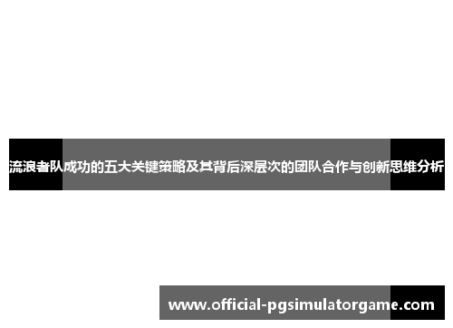 流浪者队成功的五大关键策略及其背后深层次的团队合作与创新思维分析