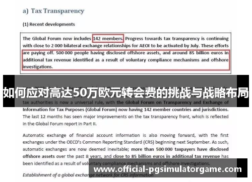 如何应对高达50万欧元转会费的挑战与战略布局 如何应对高达50万欧元转会费的挑战与战略布局